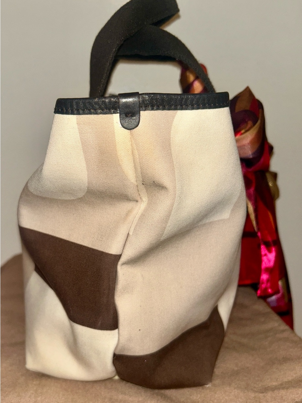 Bally "Busy B"Vintage Canvas Tote Bag - Picture 5 of 12